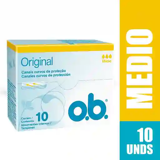 Tampón O.B.® Original Medio 10 Unidades