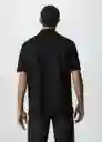 Polo Bonheur Negro Talla L Hombre Mango