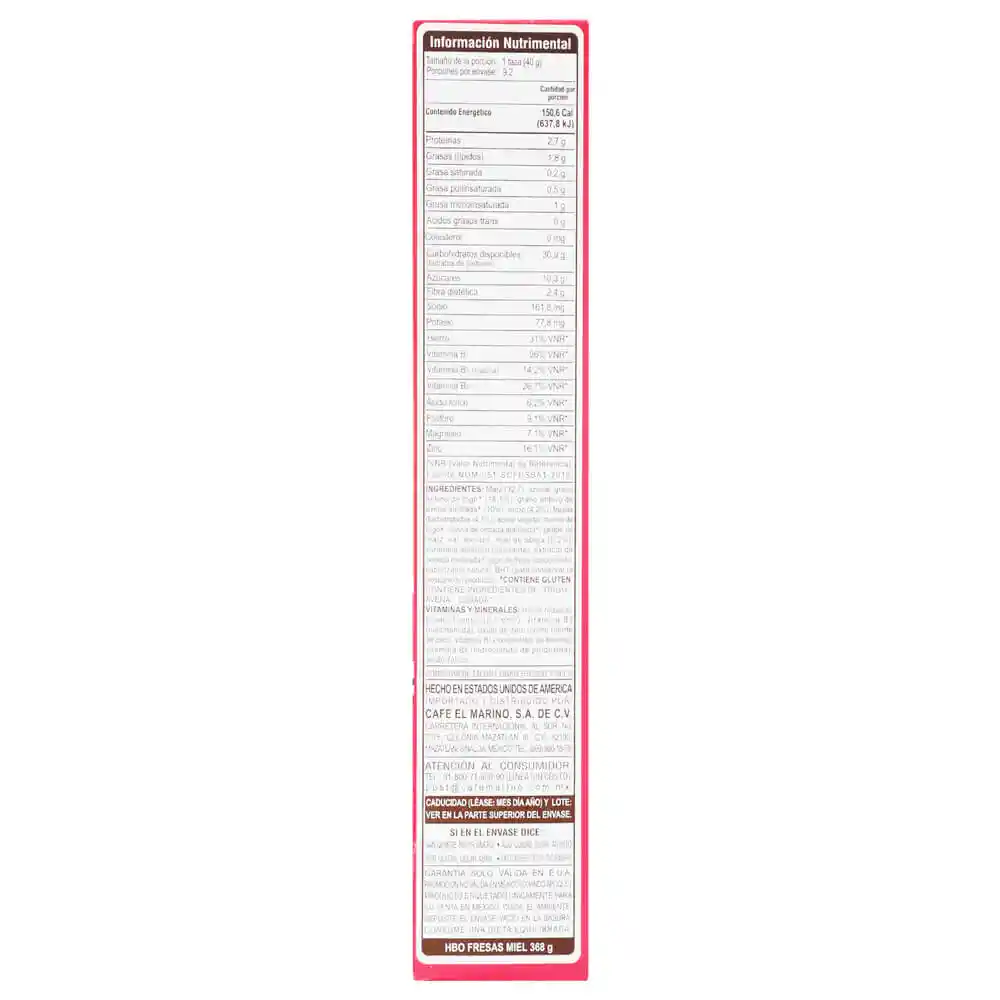 Post Cereal Hbo Honey Strawberry