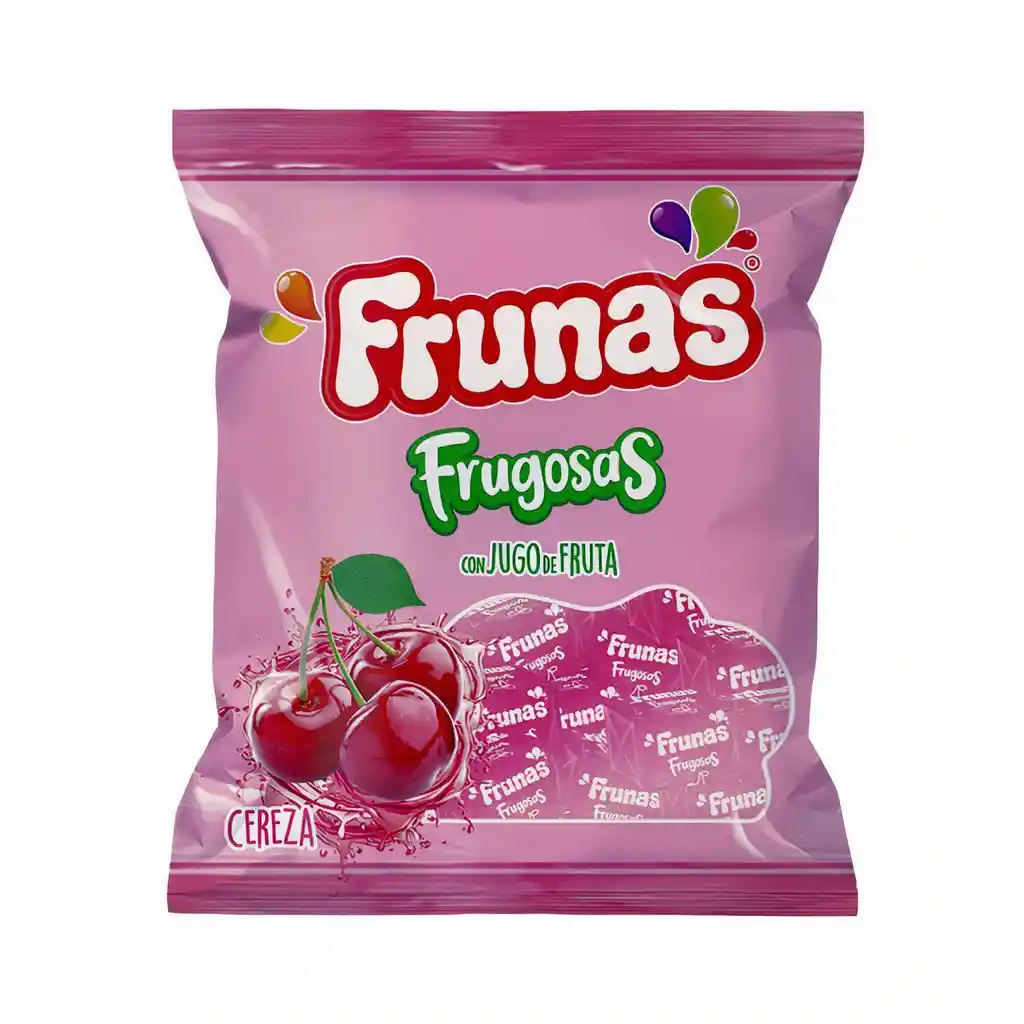 Frunas Caramelos Blandos Frugosas con Jugo de Fruta Sabor Cereza