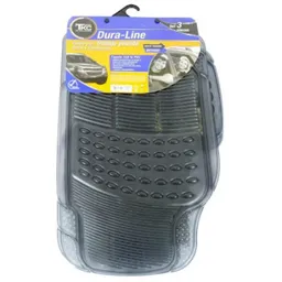 Full Equipo Tapete Para Carro Dura Line Gris Cristal Pvc