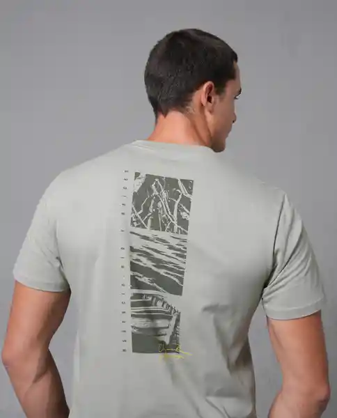 Camiseta Hombre Verde Talla XL 102G015 Rifle