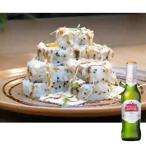 Combo Imperial Roll + Cerveza Stella Artois Bot. 330ml