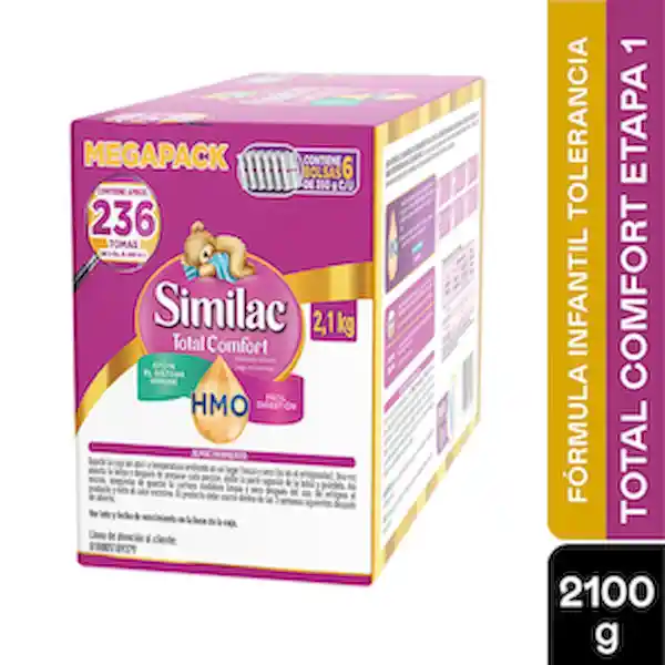Similac Formula Infantil Total Comfort Etapa 1 Con Hmo 2100 Gramos
