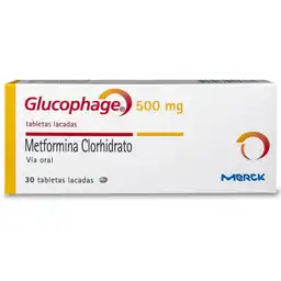 Glucophage (500 mg) 30 Tabletas