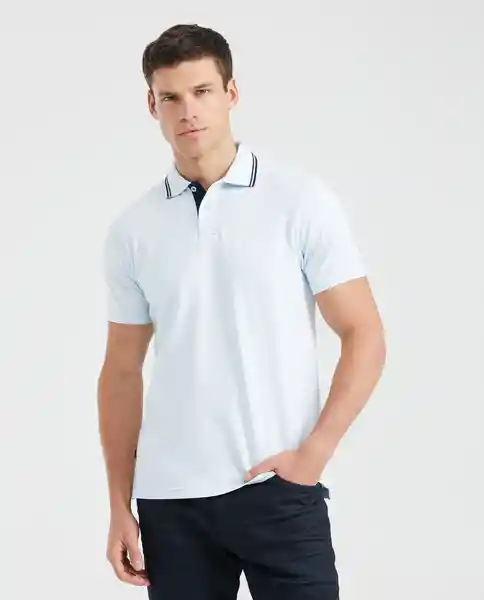 Camiseta Polo Contrast Details Azul Ilusión Claro XL Chevignon