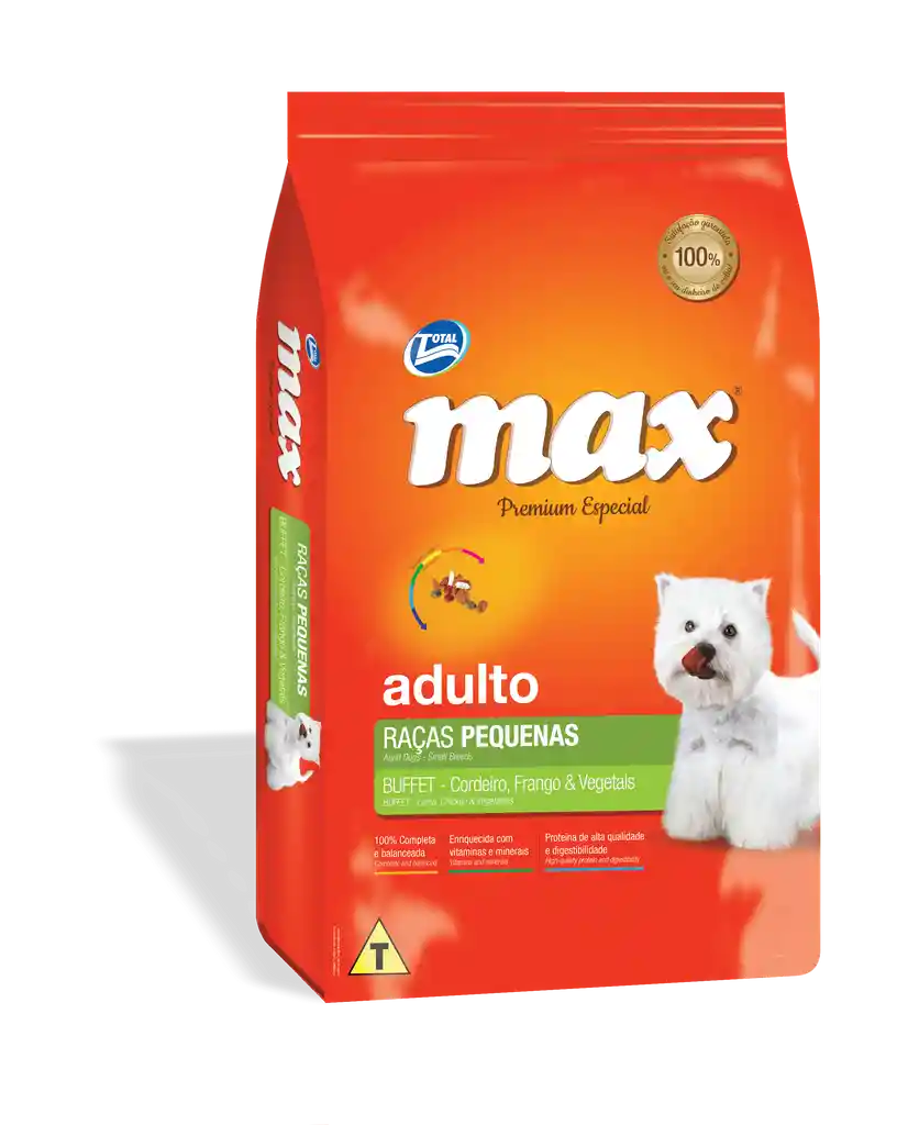 Total Max Alimento para Perro de Raza Pequeña Pollo y Vegetales