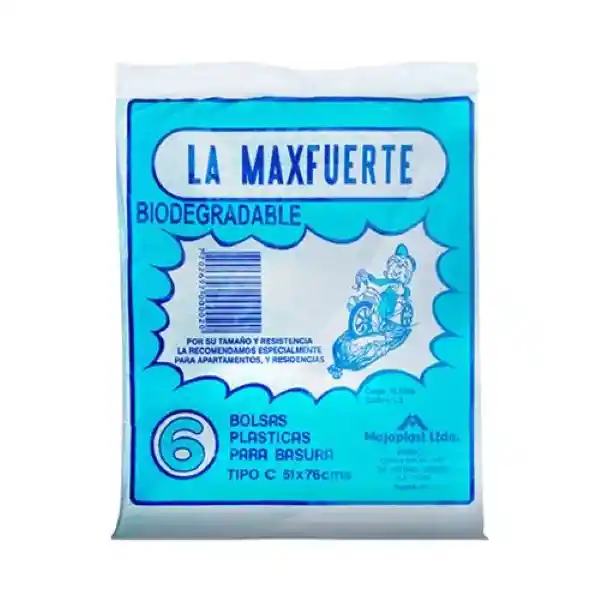 Maxfuerte Bolsa Basura Negra 51 x