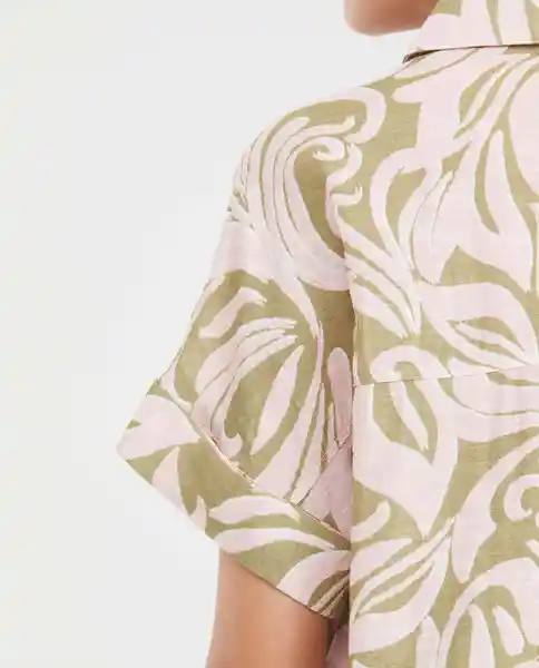 Camiseta Foliage Resort Femenino Verde Boa Oscuro T L Chevignon
