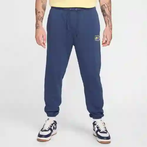 Nike Pantalón Club Ft Cuff Bolt Lifestyle Para Hombre Azul T XL