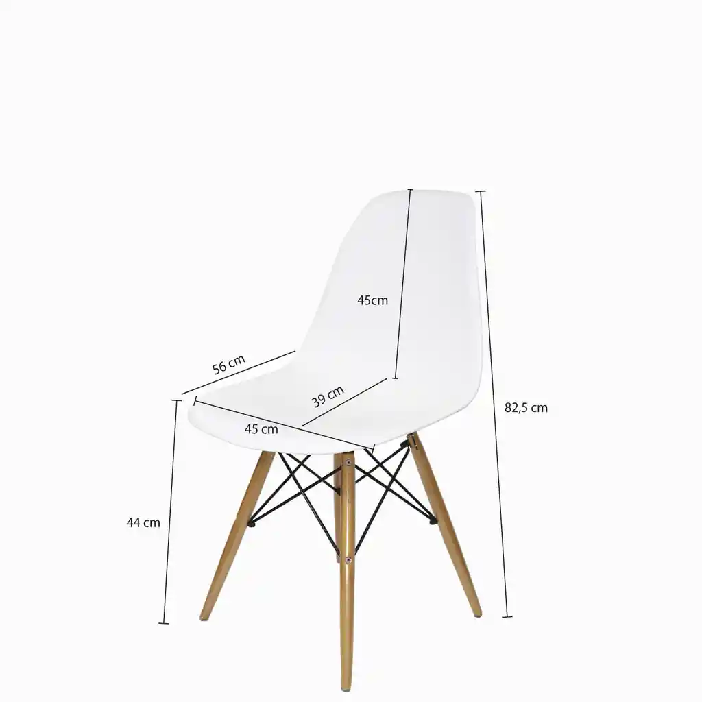 Ambiente Gourmet Silla James Blanca