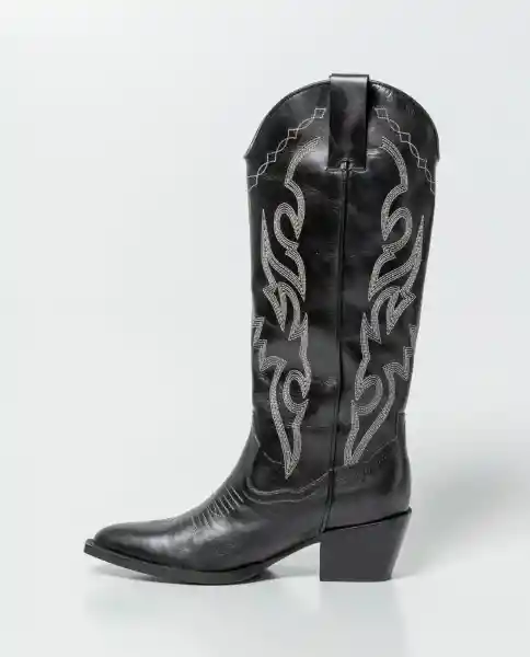 Botas Knee Negro Sombrío Ultraoscuro Talla 39 Chevignon