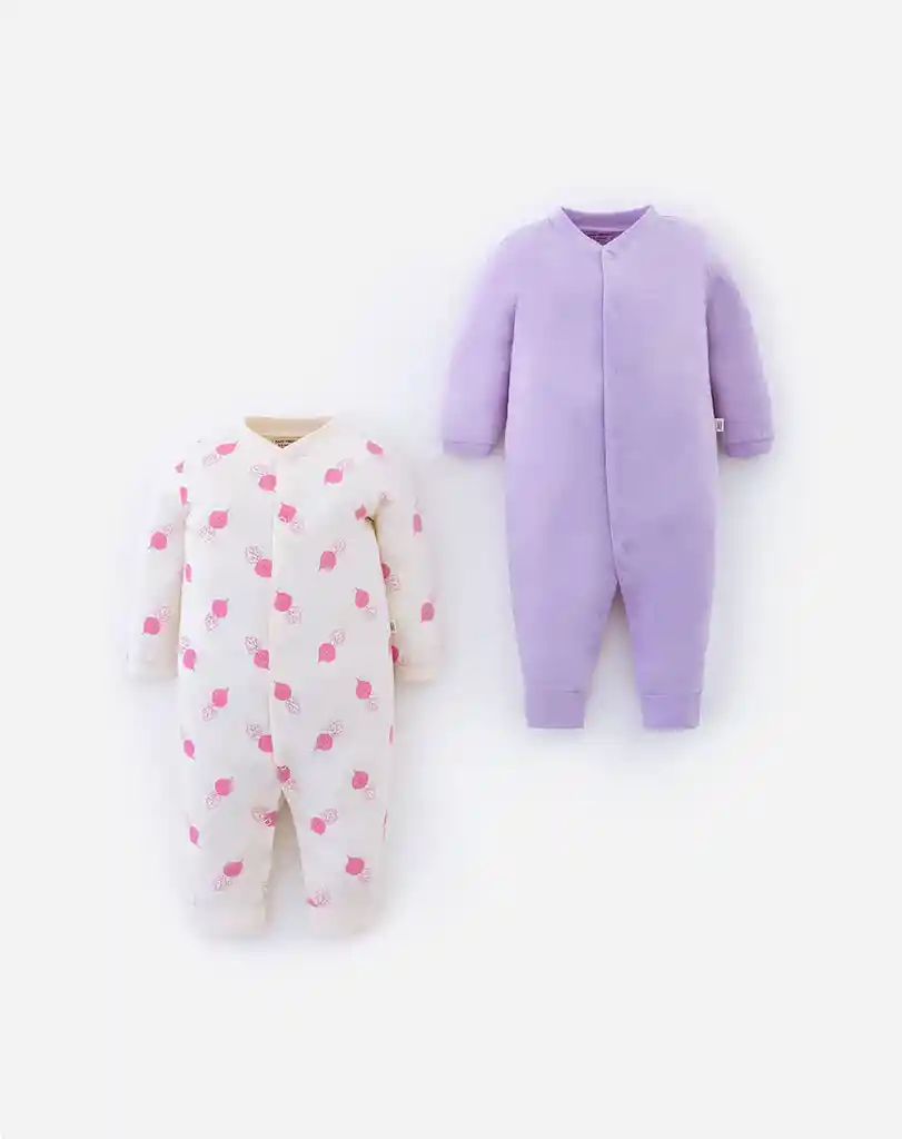 Pijama X 2 Manga Larga Surtida Bebita Ensueño Niña X2 Baby Fresh Talla 9-12m