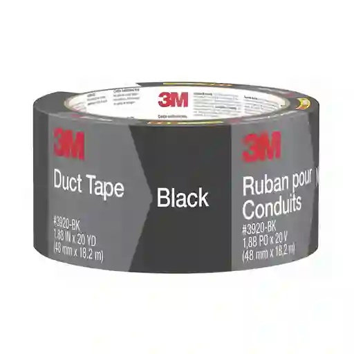 3M Cinta Ducto Multiuso Negra 18 m
