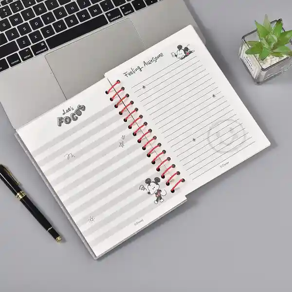 Cuaderno Argollado 80 Hojas Mickey Mouse Disney Miniso
