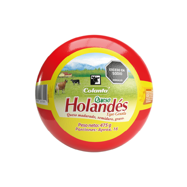 Queso Holandés Colanta Madurado Semiduro Graso 475g