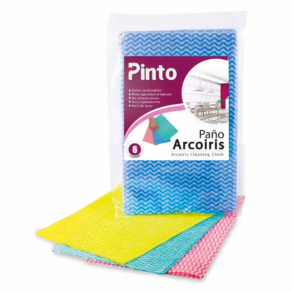 Pinto Paño de Limpieza Arcoíris