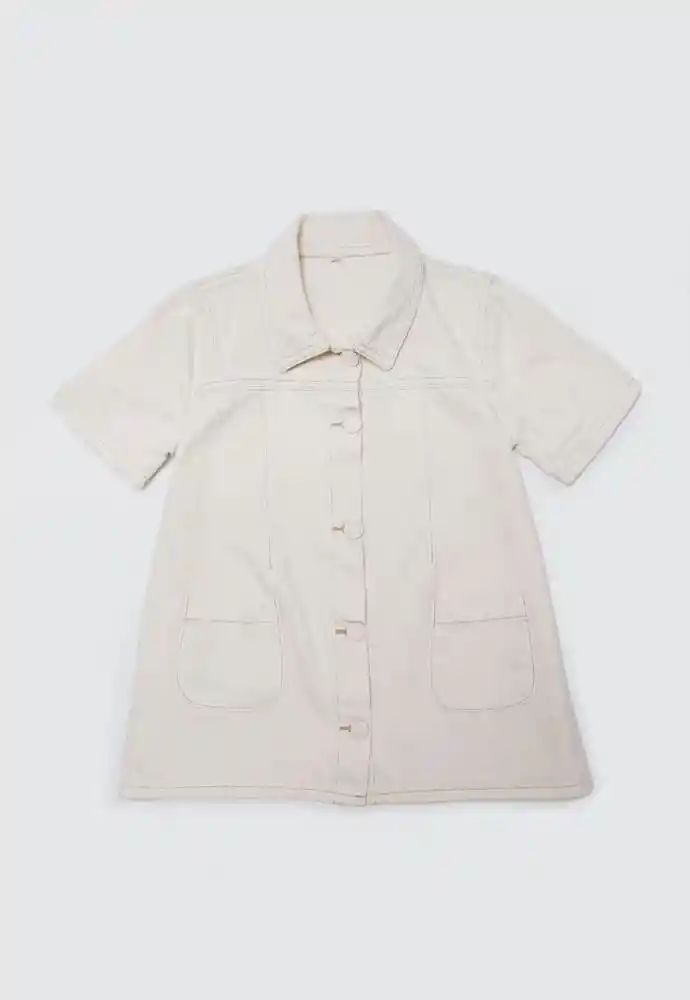 Vestido Manga Corta 9/12meses-arena