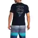 Camiseta Manga Corta Coastal Explorer Hombre Azul-s