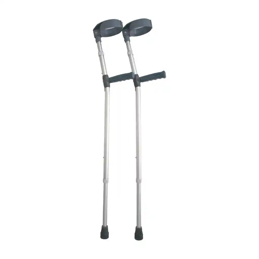 Muletas Canadienses Doble Regulación Aluminio Color Gris Kp3-856m-19