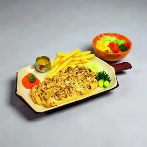 Pechuga de Pollo con Salsa de Champiñones