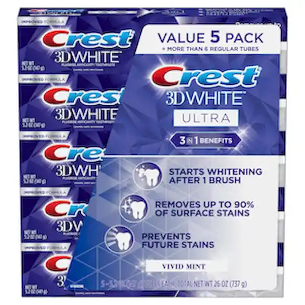 Crest Pack Crema Dental 3D White Advanced Whitening