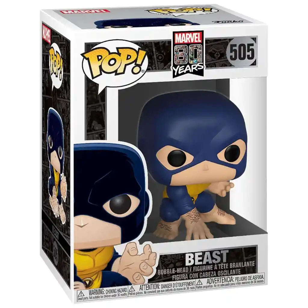 Funko Pop Figura Marvel 80th Primer Aparición - Bestia