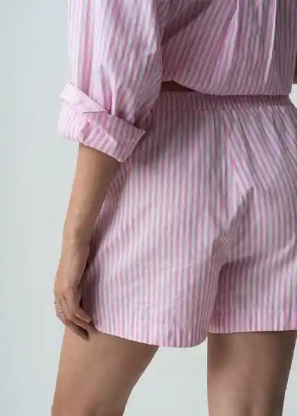 Short Zarit Mujer Rosa Bonbon Claro Talla L 452G390 Naf Naf