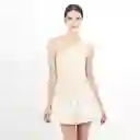 Vestido Globo Manga Sisa Beige Talla XL 574037