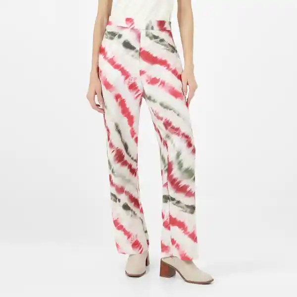 Pantalón Tiro Alto Bota Recta Multicolor Talla 14 - 679374