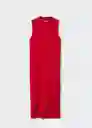 Vestido Port Rojo Talla S Mujer Mango