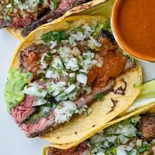 Taco dorado asada x1