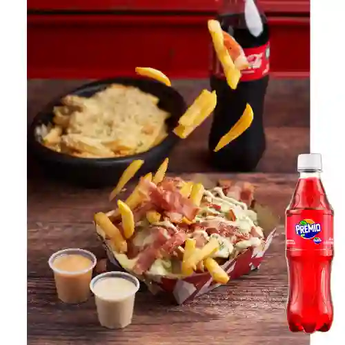 Combo salchipapa personal + premio