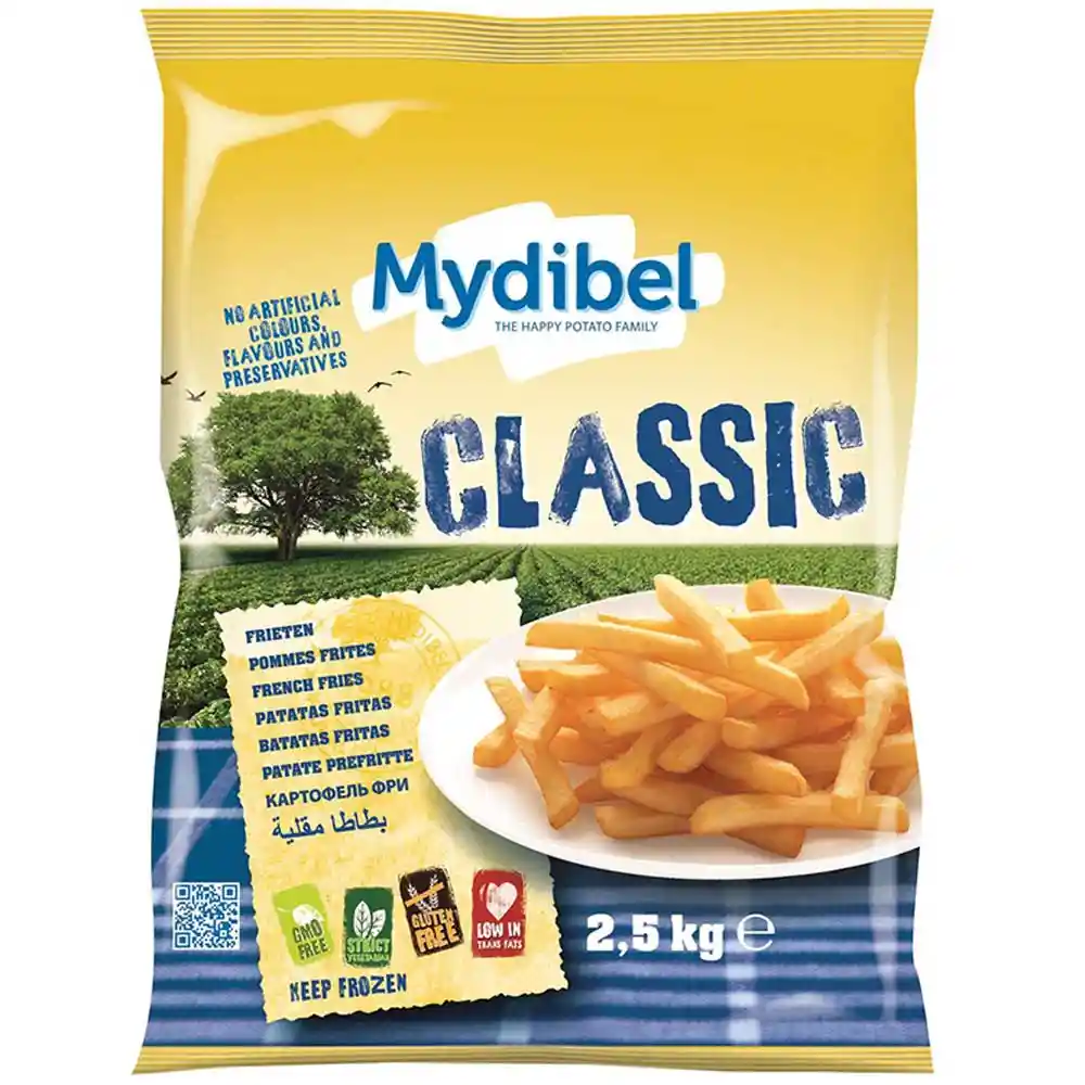 Mydibel Papas a la Francesa Congeladas Clásicas