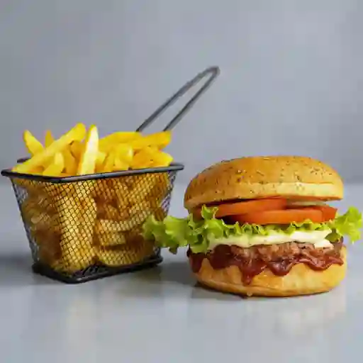 Hamburguesa Especial + Papas Francesas