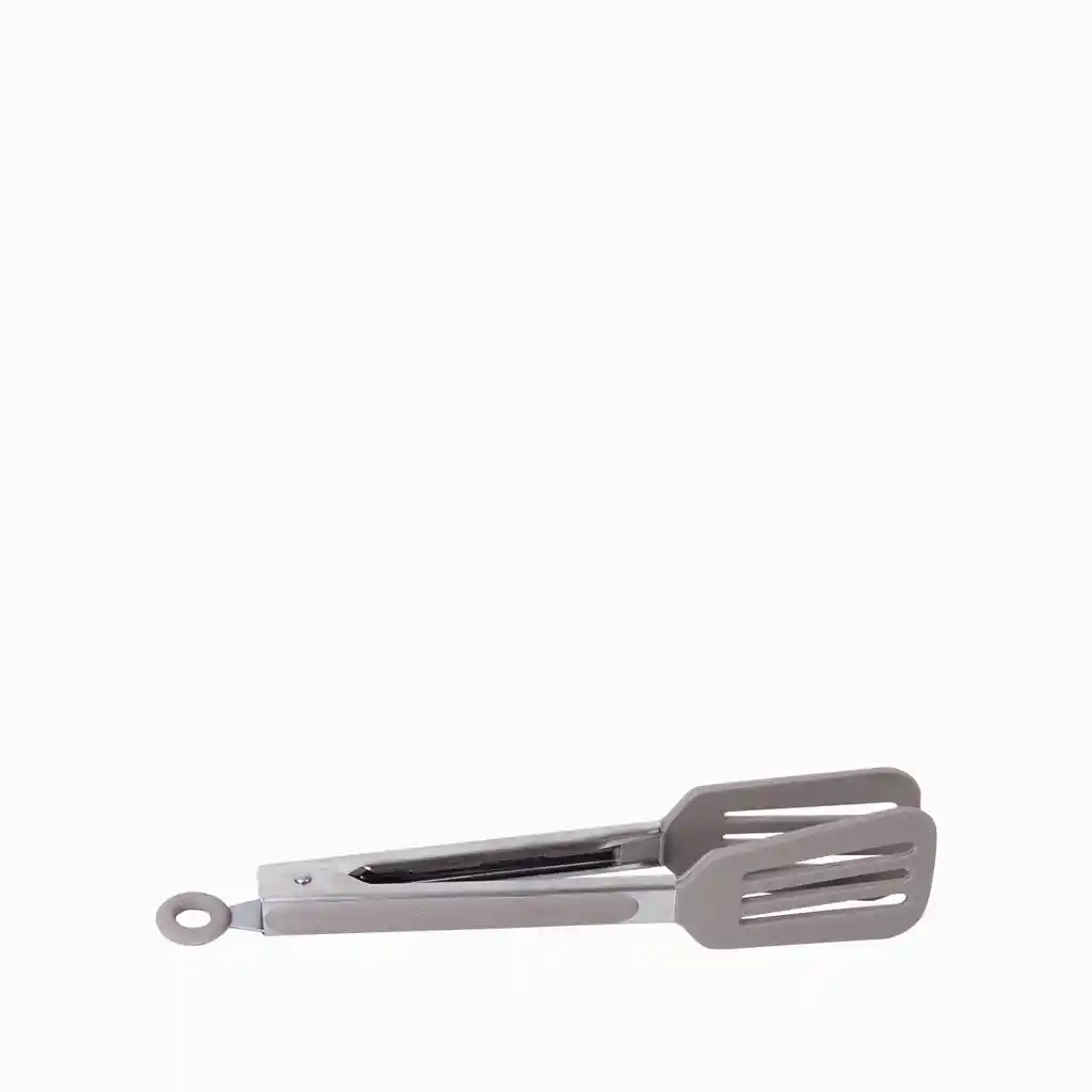 Pinza Espátula Acero Inoxidable Silicona Gris Ambiente Gourmet