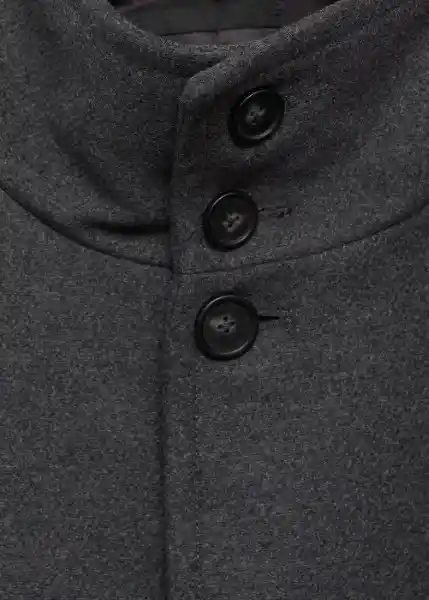 Abrigo Funnel Gris Talla M Hombre Mango