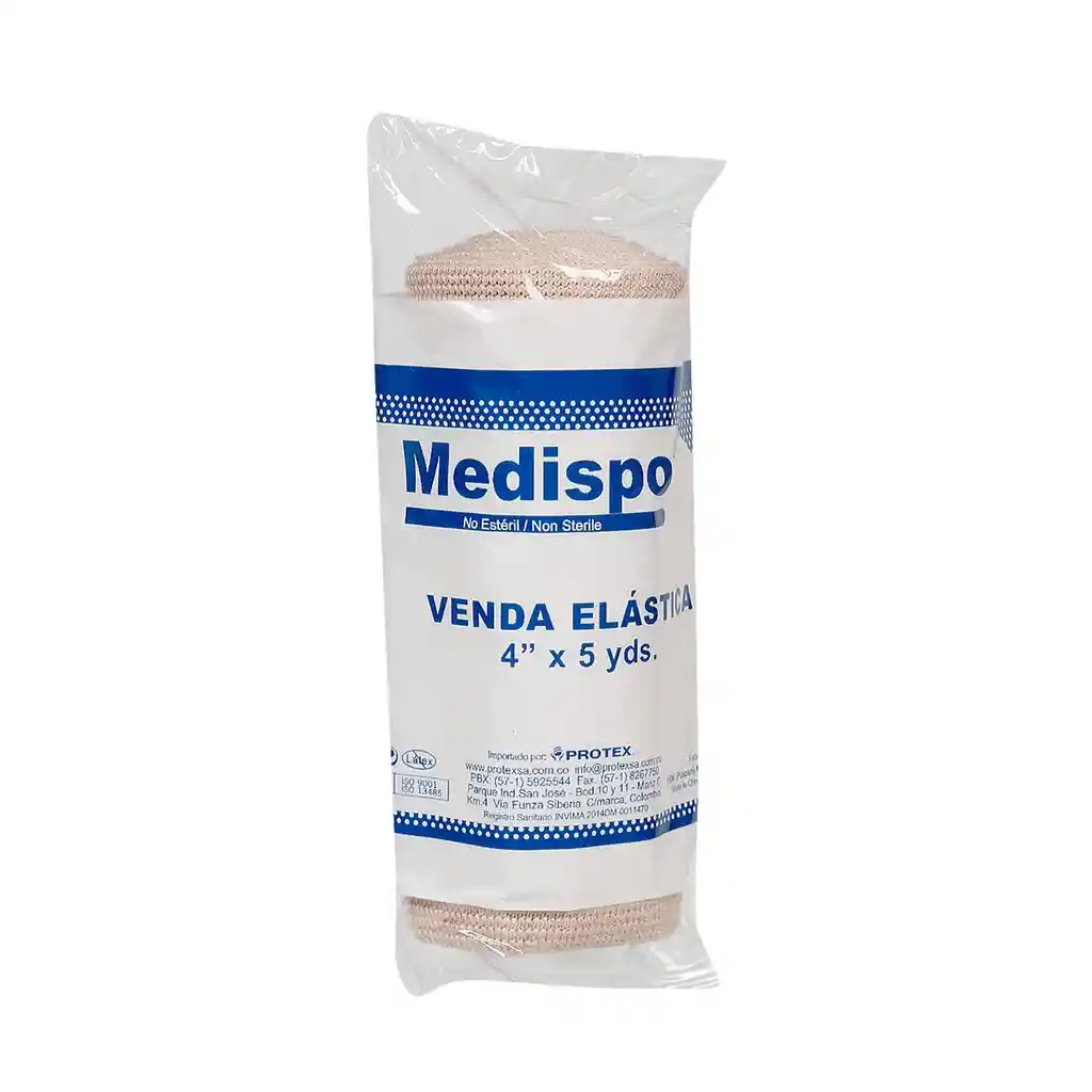 Venda Elástica Medispo 4x5 Yardas