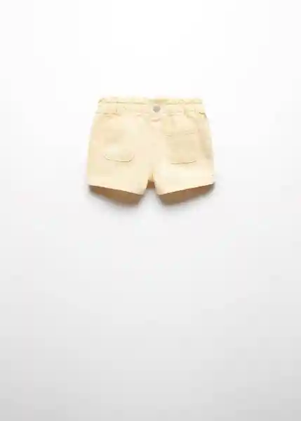 Short Pepi Amarillo Pastel Talla 97 Niñas Mango