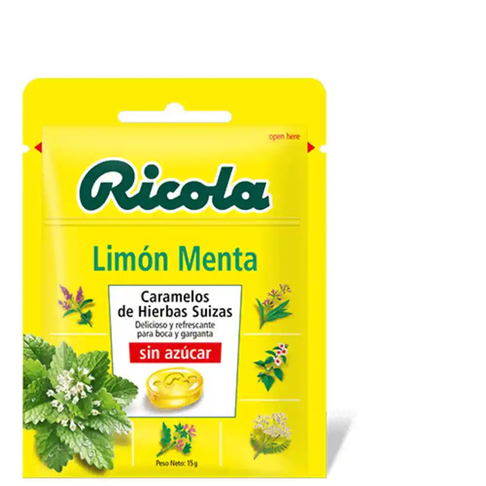 Caramelo Ricola Sin Azucar Con 13 Hierbas Naturales (70 Gr)