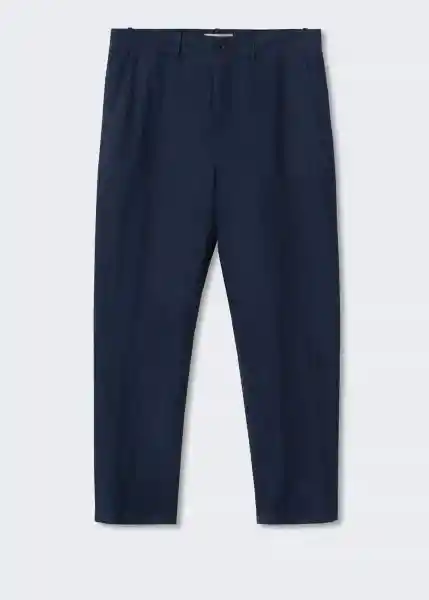 Pantalón Oyster Navy Talla 40 Hombre Mango