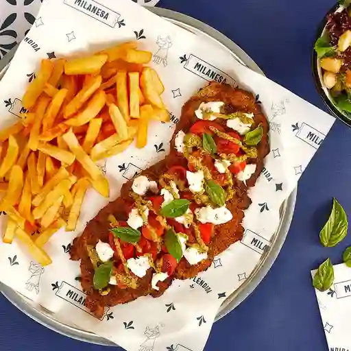 Combo milanesa caprese