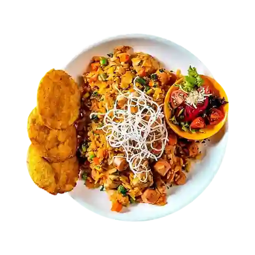 Bandeja Arroz con Pollo