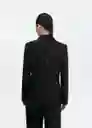 Blazer Americana Jordan Negro Talla L Mujer Mango