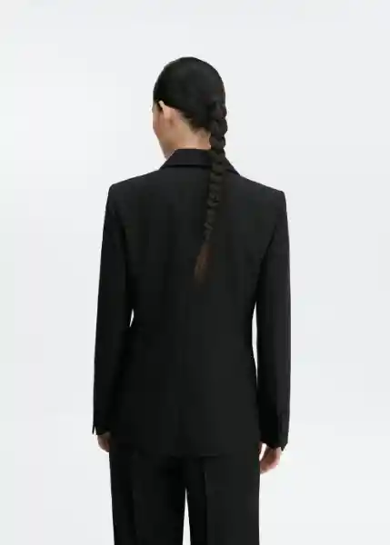 Blazer Americana Jordan Negro Talla L Mujer Mango