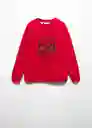 Sudadera Spidered Rojo Talla 12 Niños Mango