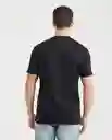 Camiseta Duotono Duck Masculino Negro Sombrio M Chevignon