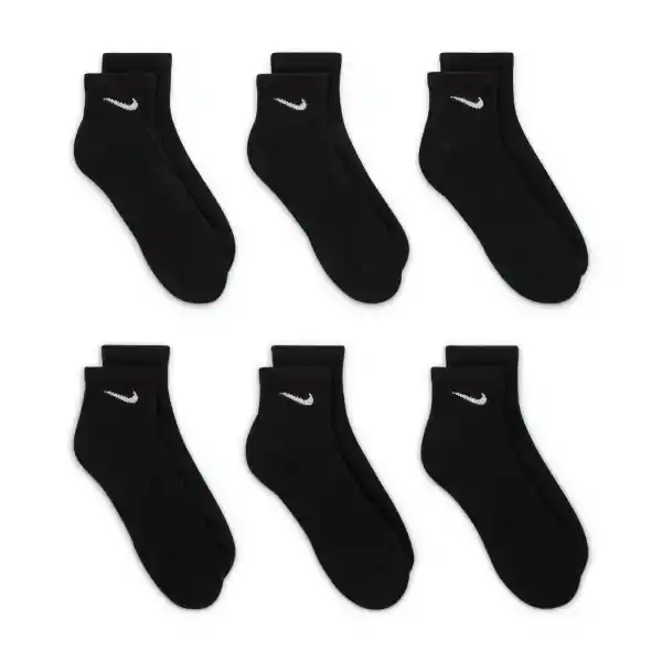 Nike Medias Everyday Cush Ankle Hombre Negro Talla M SX7669-010