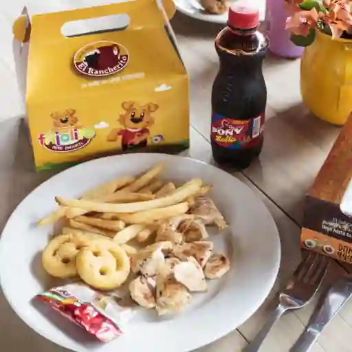 Cajita Infantil Pollo Apanado O Plancha