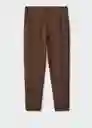 Pantalón Oyster Chocolate Talla 40 Hombre Mango